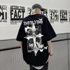 2025 Cool Cross Summer Fashion 100 Cotton Roundneck Shortsleeved Shirt Adult Men Comfortable Versatile Daily Soft Breathable