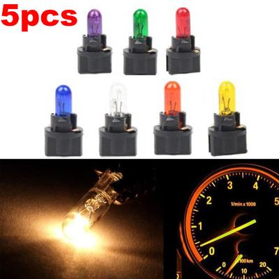 5Pcs T5 Car Dashboard Brake Light Bulbs High Quality Multifunction Cars Interior Styling Decor Lamp Auto Decoration Accessories