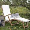 2 Chaises longues en teck ARRECIFE avec coussin