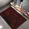 Red Backlit Keyboard Design suitable as a non-slip mat for the living room or bedroom sofa