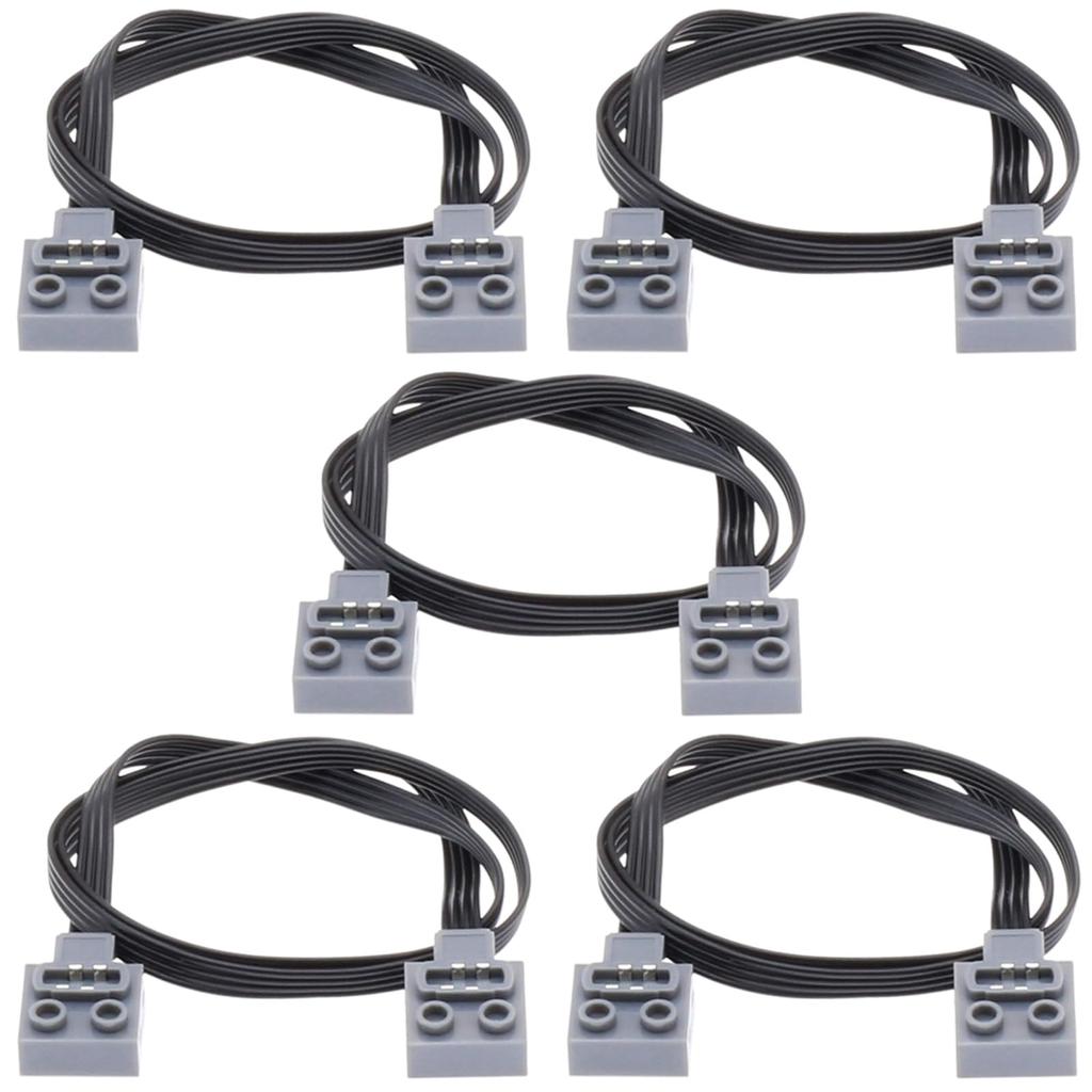 Habow Technic Power Functions Extension Wire (20 inches) 8871 (5 Pieces) Compatible with Lego Motor MOC Technic Parts