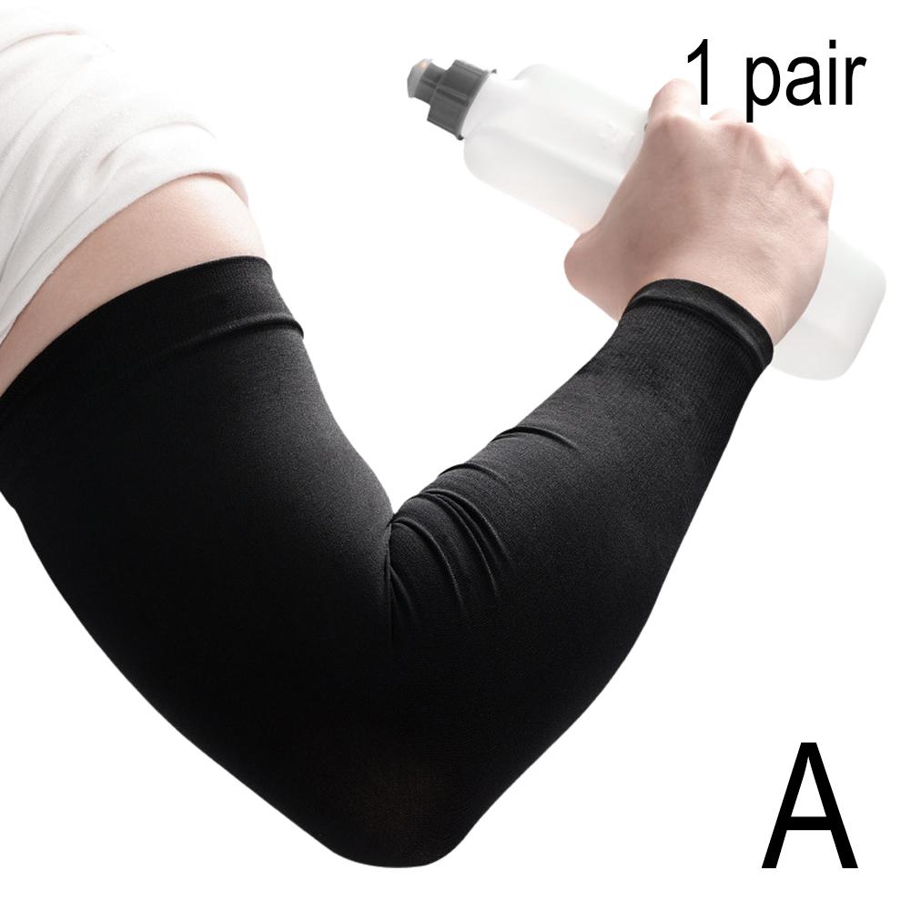 1 Paar Sommer-Sonnenschutz-Ärmel für Damen und Herren, rutschfest, atmungsaktiv, kühlend, für Outdoor-Aktivitäten, Basketball, Radfahren, Sportärmel