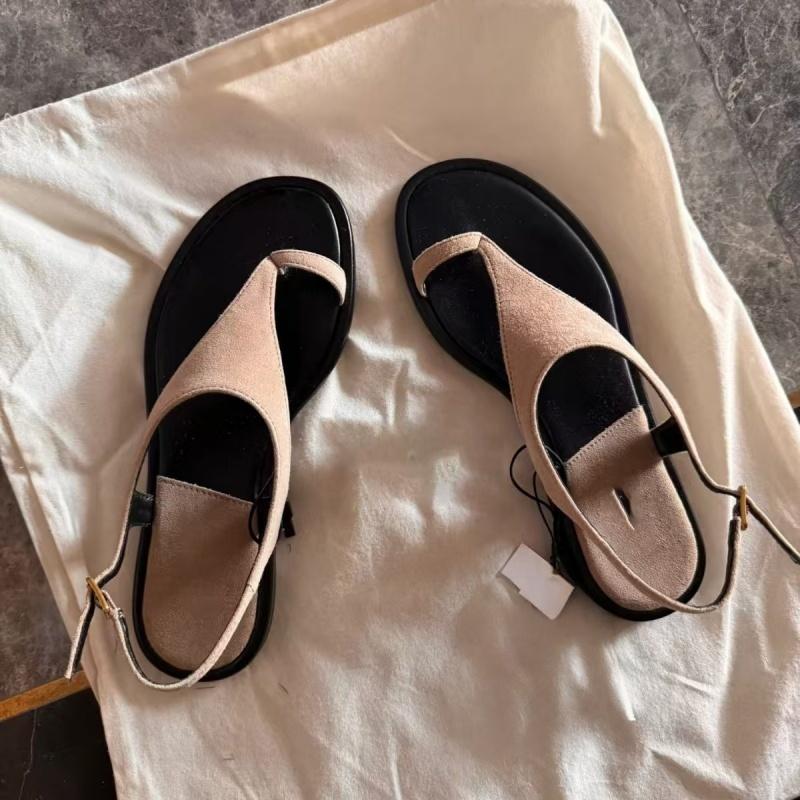 Fashion Rome Retro Women Flat Sandals 2025 Summer New Fashion Casual Toe-Mounted Low Heels Shoes Comfortable Walking Women Sandals