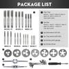 32pc Metric M3-m12 Steel Tap & Die Tool Kit Set for Workshop Thread Cutting Tapping & Handles