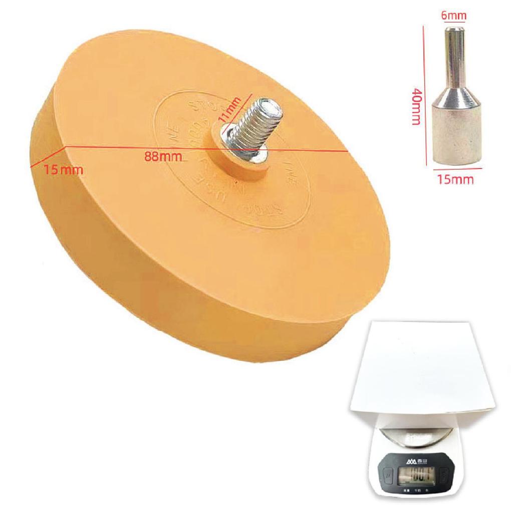 Yunbei 4-Inch Pneumatic Adhesive Removal Eraser Wheel with Grinding Head