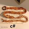 Bohemian Ethnic Style Body Chain Hand Woven Jewelry Accessories New Belt Strap  Women
