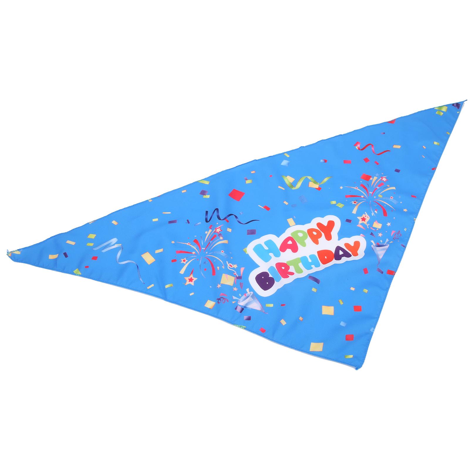 Pet Triangle Bandana Cotton Birthday Saliva Bandana Breathable Pet Accessories for Doggie Birthday Party Type 2