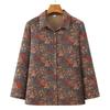 Grandma-Style Lightweight Lapel Cardigan for Middle-Aged and Elderly Women