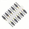 10pc/Set Ceramic Milling Cutter Nail Drill Bits Burr Gel Polish Remove Tools Cuticle Electric Manicure Files Kit Accessories