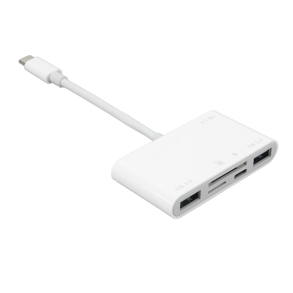 6 in 1 Memory Card Reader Plug and Play High Speed USB C Smart Camera Storage Card Adapter for Phones Laptop Computers