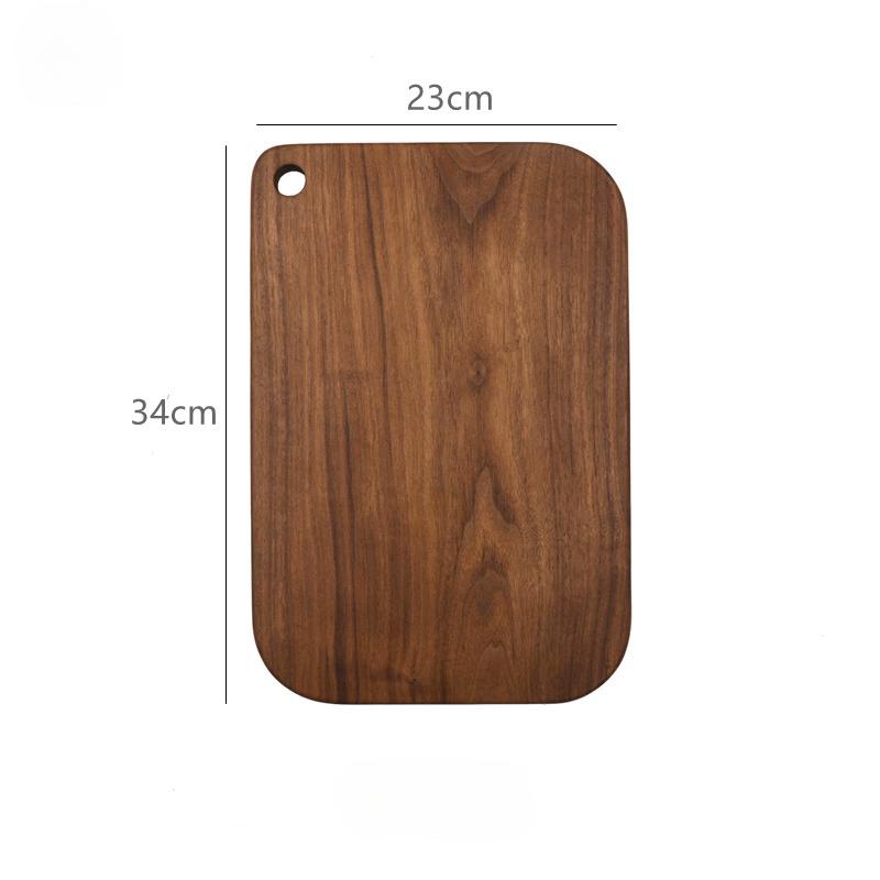 

1 шт. разделочная доска из черного ореха, сервировочные доски для кухни, тарелка для овощей, фруктов и хлеба, поднос из цельного дерева, доски для нарезки колбасных изделий 34x23cm