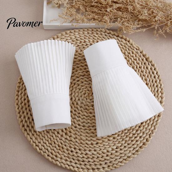 Versatile Clothing Accessories Pleated Fake Sleeve Cuffs for Women, French Style Detachable Stylish Layering Essentials Extenders with Buttons,