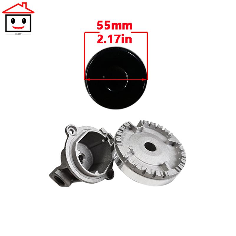 Gloss Concave or Matte 3mm Thick Cover Heavy Lid 55mm Cap Gas Stove Parts Hob Burner