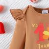 Infant Toddler Long-Sleeve Romper & Skirt Set