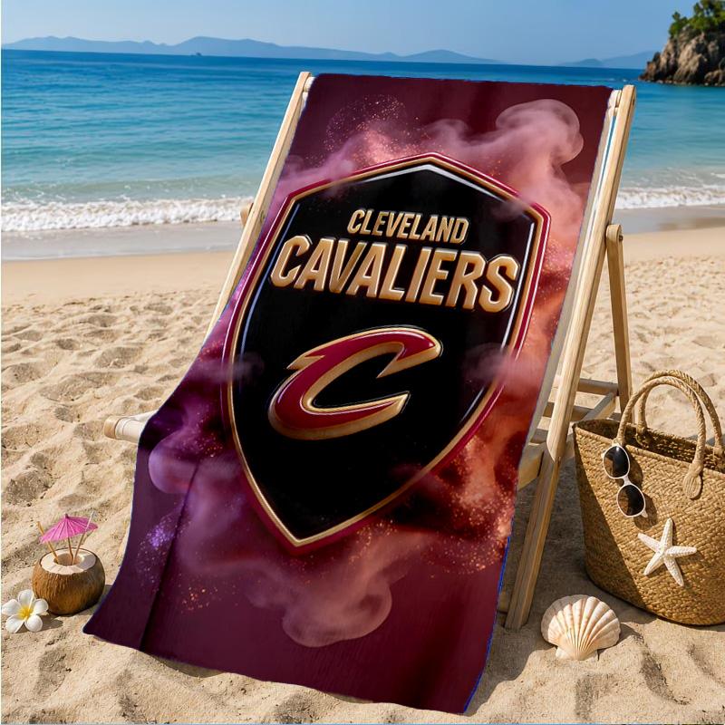 Cleveland Lights Shadows Beach Towel, Microfiber Beach Towel, Perfect For Pool, Beach, Travel, Home Decor Beach Party Fan Gifts