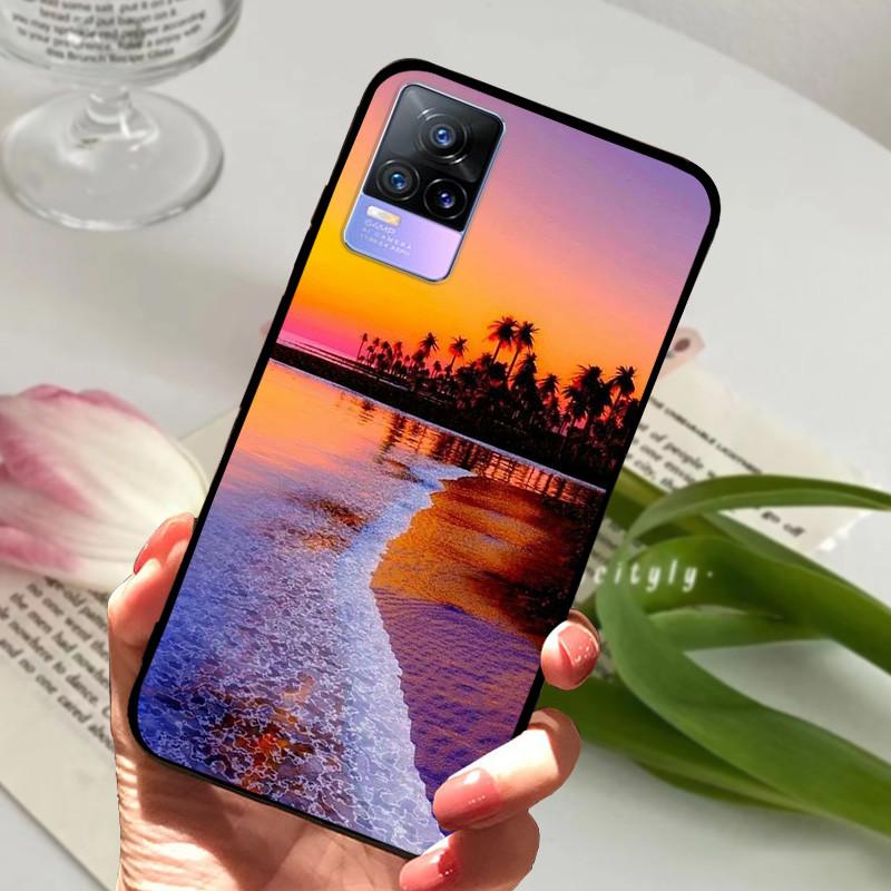 For Vivo V21e Case V 21e V2061 V2055 Soft TPU Phone Protective Fundas Cover For Vivo V21 V 21 4G 5G Shockproof Bumper Shells