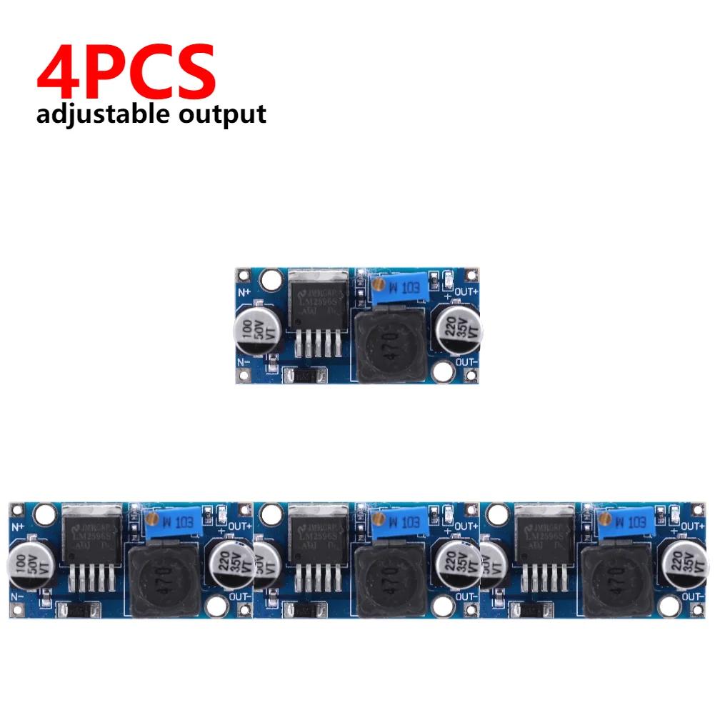 2-8PCS LM2596 Step-down Power Supply Module 3A 3.2V-46V DC To DC Voltage Regulator Module Buck Converter Power Supply Modules