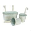 3 Pieces Hanging Flower Pots Plant Garden Decor Home Decoration Fence Planters Wall