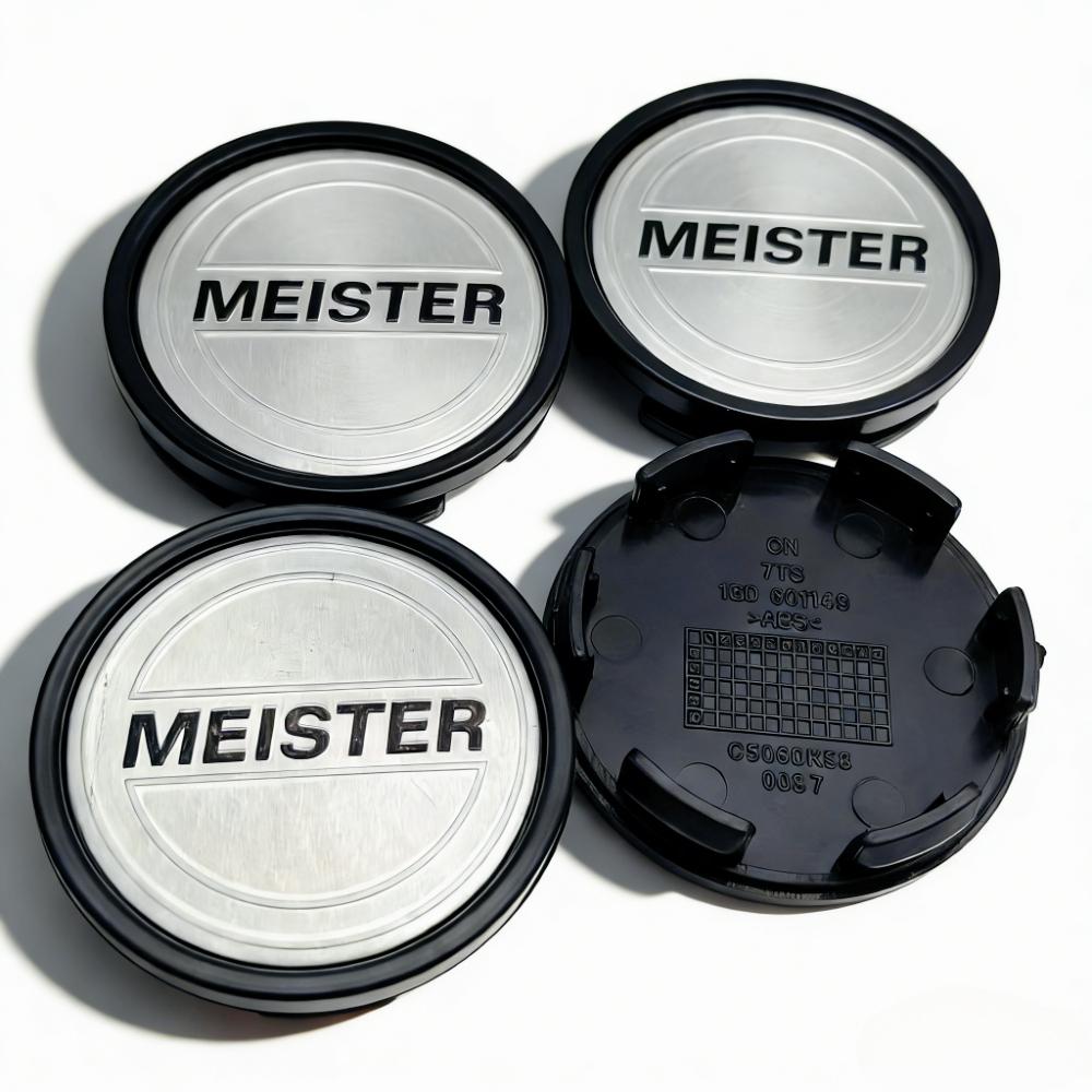 4pcs JDM W WORK MEISTER Logo Emblem Car Wheel Center Caps 58MM Clips 53MM Wheels Hub Cap Rim Hubcaps Dust Cover Car Accessories