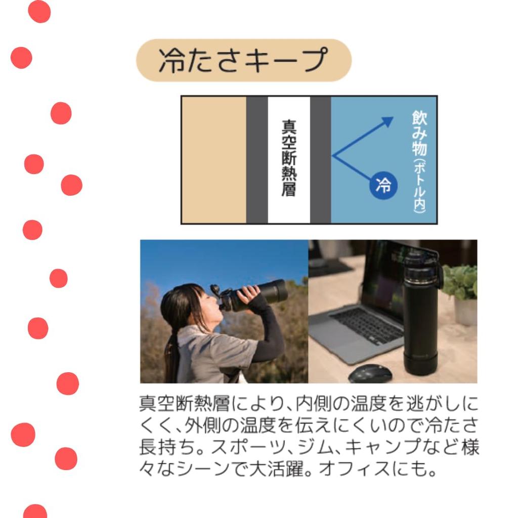 Kevnhaun Sports Bottle, 1.2L, Black, Dishwasher Safe, Vacuum Insulated, Keeps Water Cold, Includes Carabiner for Easy Carrying, and Silicone Cover,