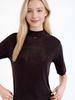 Puyuan 2025 Women's High Neck Merino Wool Base Layer - Classic Autumn/Winter Mid-Sleeve Essential