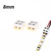 LED Strip Connector Kits 2/10Pcs 8mm 2Pin Screw Fixing No Soldering for Home DIY Decor