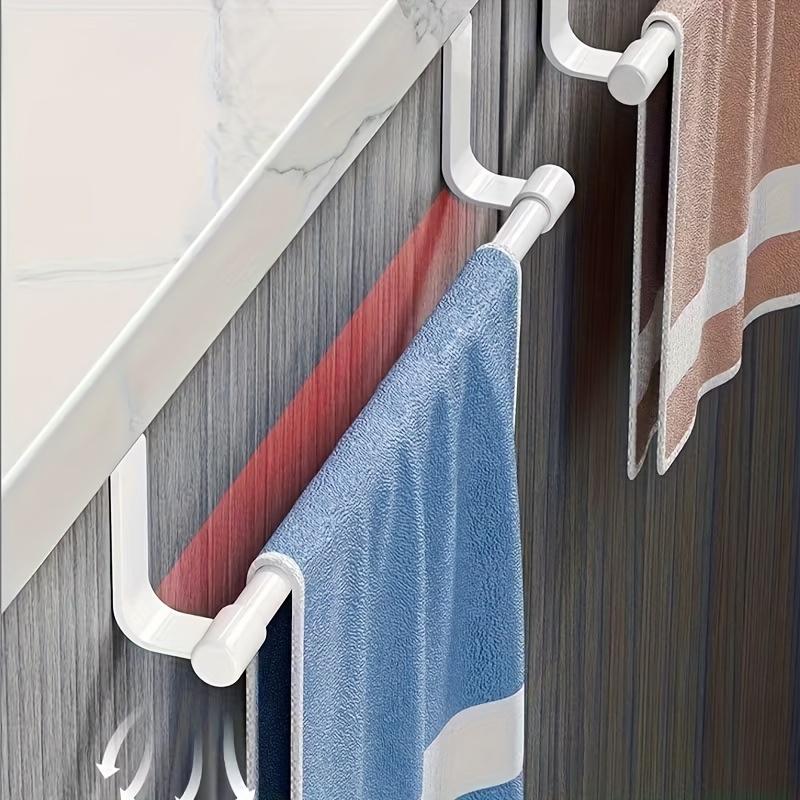 Over-Cabinet Towel Bar, Space-Saving Door-Mounted Organizer. Rust-Resistant Stainless Steel for Kitchen & Bathroom.