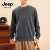 JEEP SPIRIT Men's Heavyweight Fleece Round Neck Sweatshirt