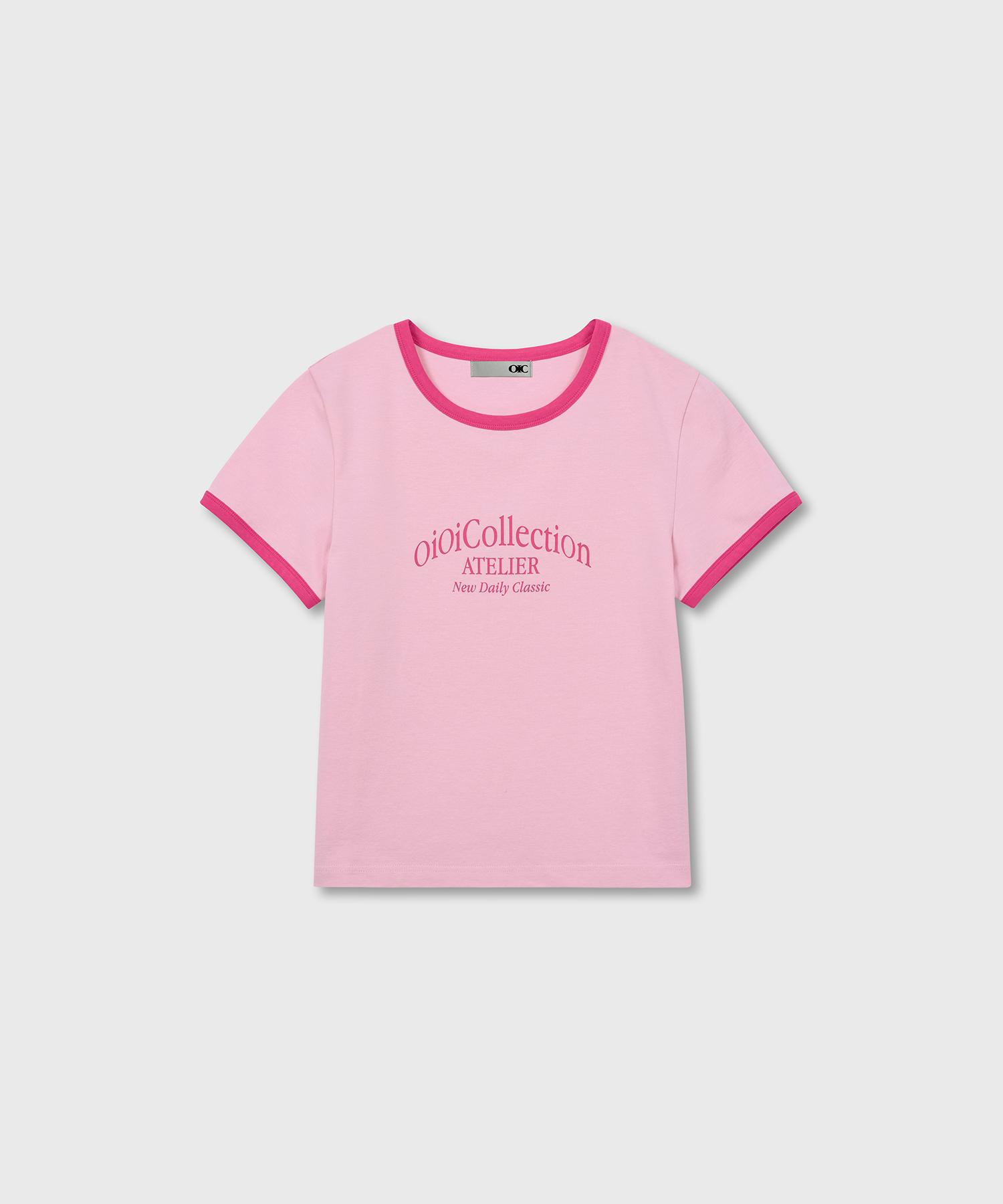 Oioi Collection Atelier Ringer T-Shirt Pink Xs