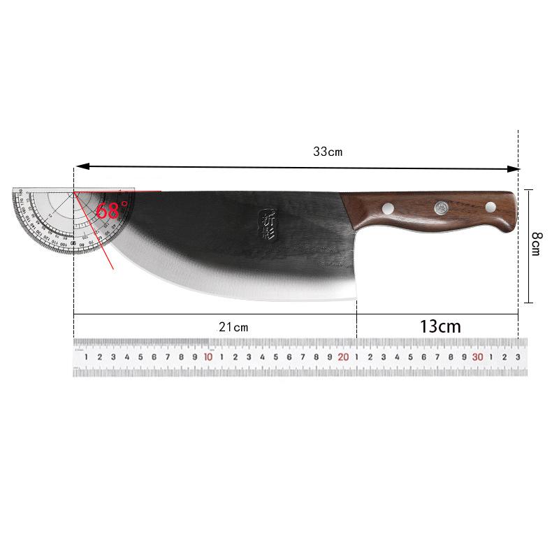 8.3 Inch Cleaver Knife Butcher Splitting Slicing Vegetables Cutting Meat Handmade Forged Chef Messer Kitchen Knives Wood Handle