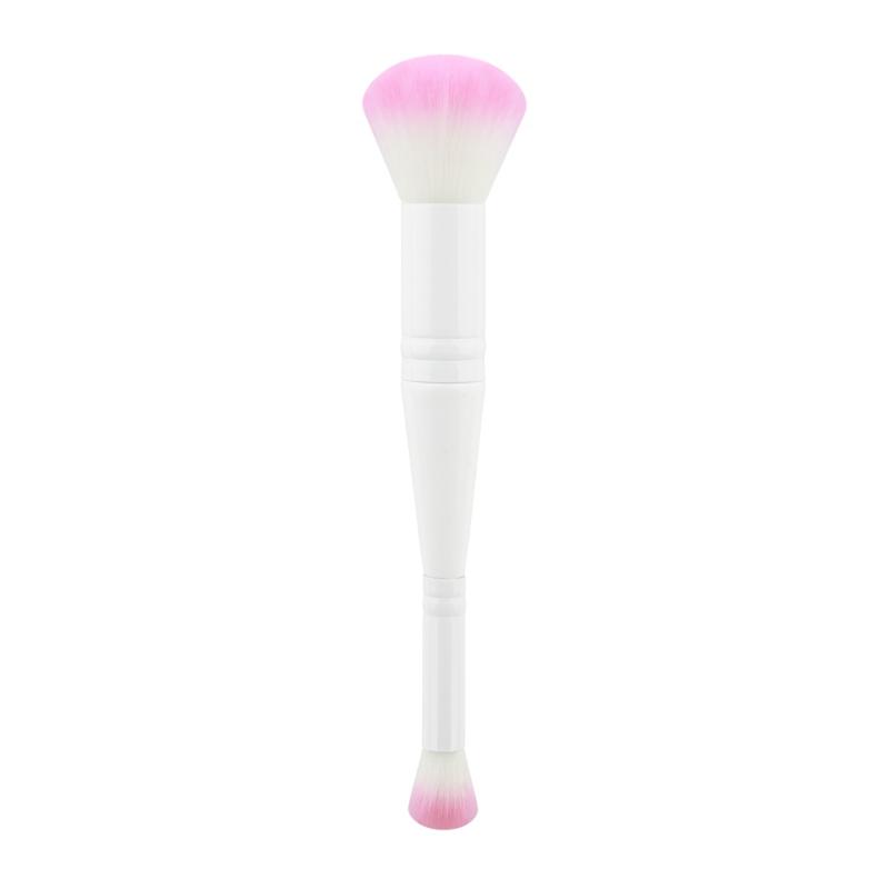 Profesionální štětce na make-up s dvojitou hlavicí 2 v 1, štětec na podklad, korektor, zvýrazňovač, pudr, tvářenka, kosmetické nástroje