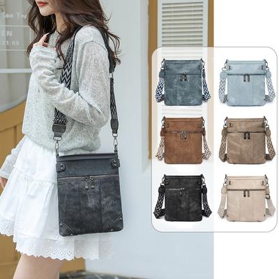 Dámská taška Crossbody taška Přední kapsa na zip Taška přes rameno