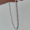 Multi-faceted Crystal Glass Crystal Choker Necklace Simple Collarbone Necklace  Women