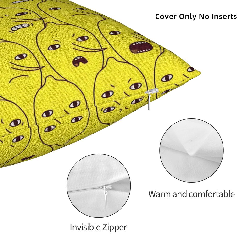 Pillow Cover Lemongrab Unacceptable  Kawaii Pillow Case For Sofa Bedroom Home Decor Pillowcases