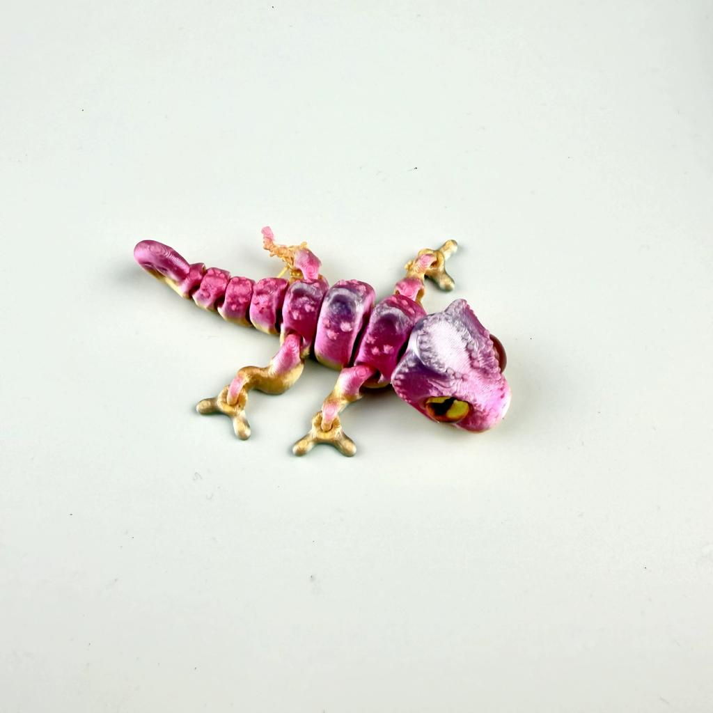 3D Printing Chameleon Ornaments Multi-joint Movable Simulation Dragon Color Cartoon Dragon Home Decoration Kids Cool Gifts