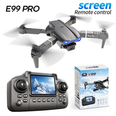 E99 Pro Drohne Bildschirm Fernbedienung Quadcopter Fernbedienung Vierachs-Flugzeug 8K HD Fotografie UAV Höhenfixierung Helikopter Spielzeug