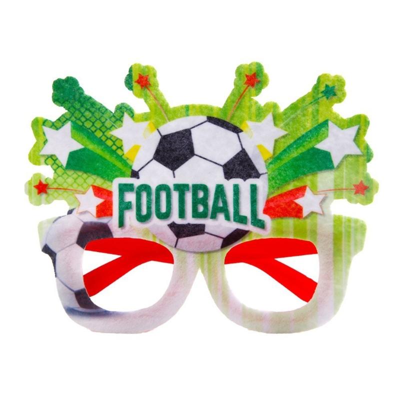 European Cup Party Glasses Football Glasses Frame Football Eyeglasses for Teen Adult Party Decoration and Sports Event