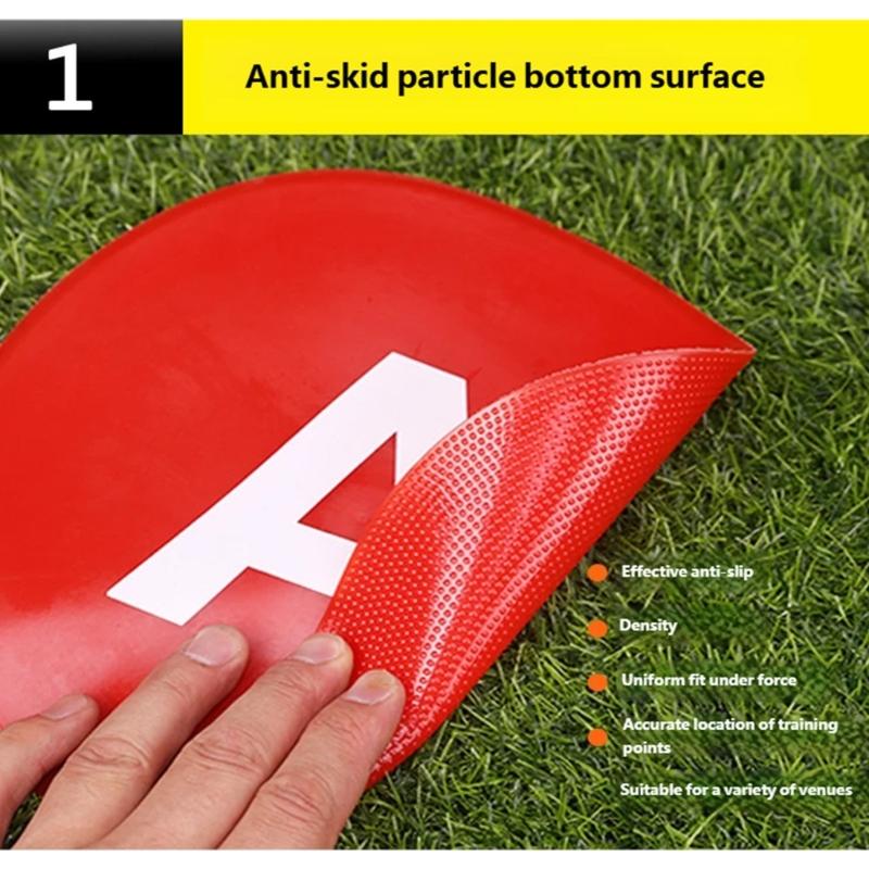 Numbered Spots Marker Flat Floor Spots Markers for Field and Courts Marking Fitness Agility Training Sport Game Exercise