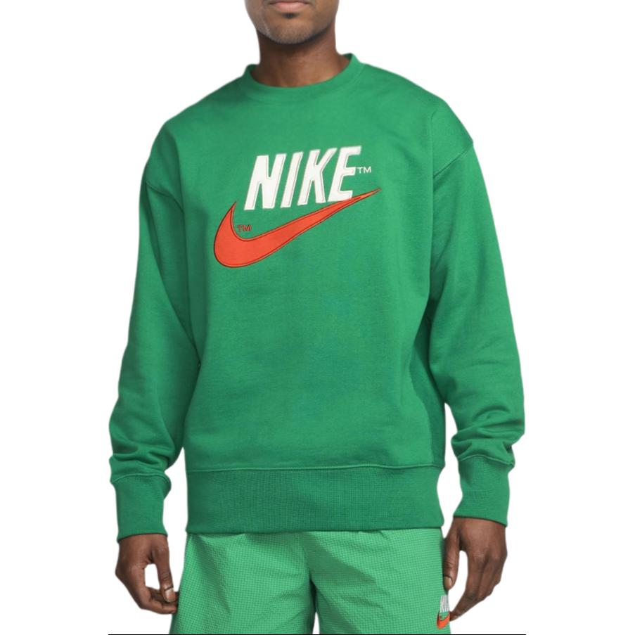 Nike French Terry Crewneck Malachite Men Streetwear DO8891-365