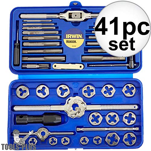 

Irwin Hanson Tap and Die Set, 41 Pc, Raw Steel