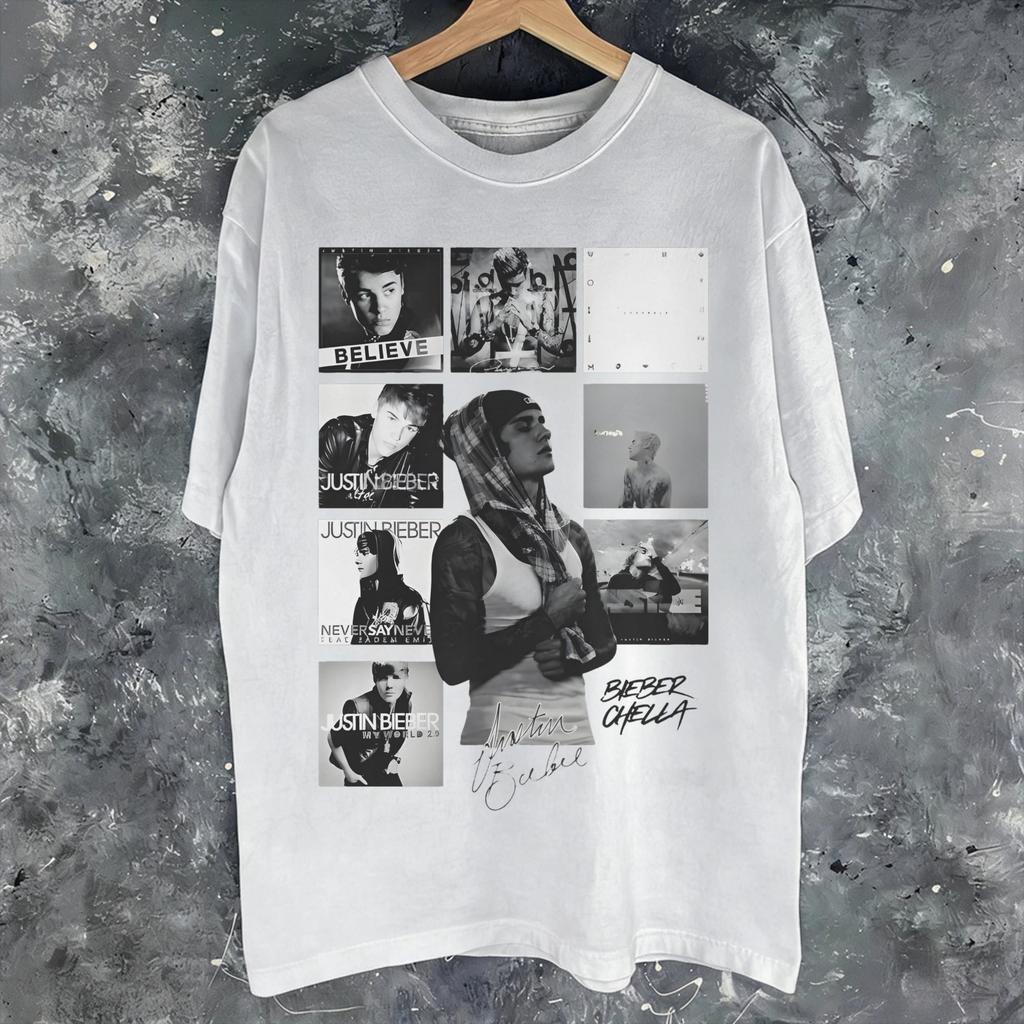 Justin Biebers Coachella Bieberchella Konzert 2026 Zubehör Unisex Damen T-Shirt Baumwoll-T-Shirt Mode-T-Shirt Kleidung