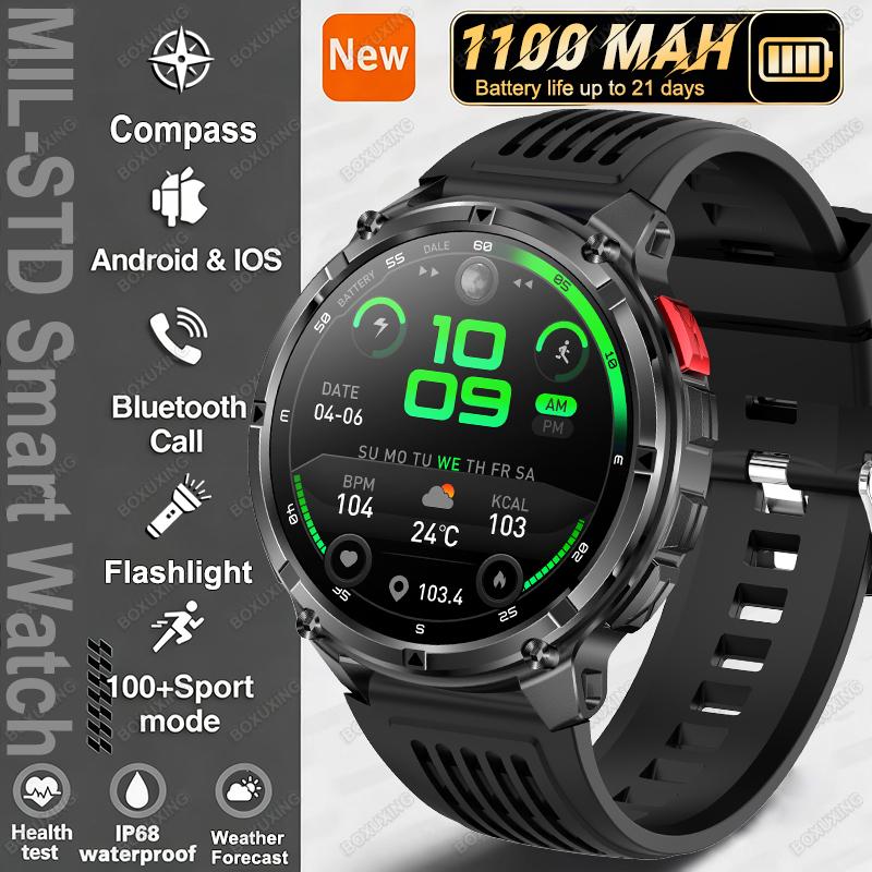 New T-Rex3 Ultra 1100mAh Battery Smart Watch Men GPS Track Compass IP68 Waterproof Sports Tracker Outdoors Military Smartwatches
