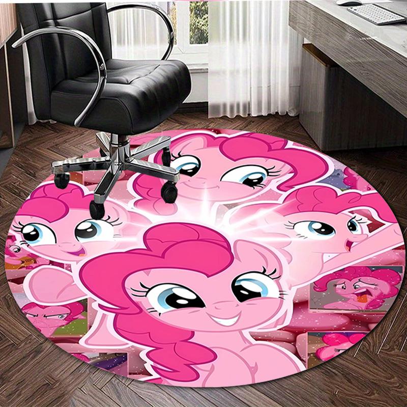 1pc My Little Pony2 Print Round Carpet Chair Round Carpet Suitable for Bedroom Living Room Home Decorative Carpet