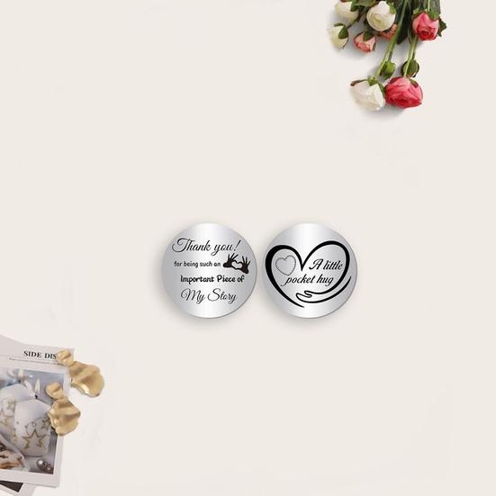 1 set Inspiring Decision Coin Hug Gravat Buzunar Breloc Set Cadou inspirat