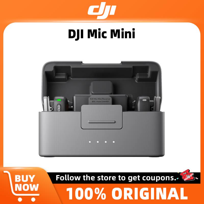 DJI Mic Mini Mini Wireless Microphone High-Quality Audio With Stable Transmission Two-Level Active Noise Cancelling Small