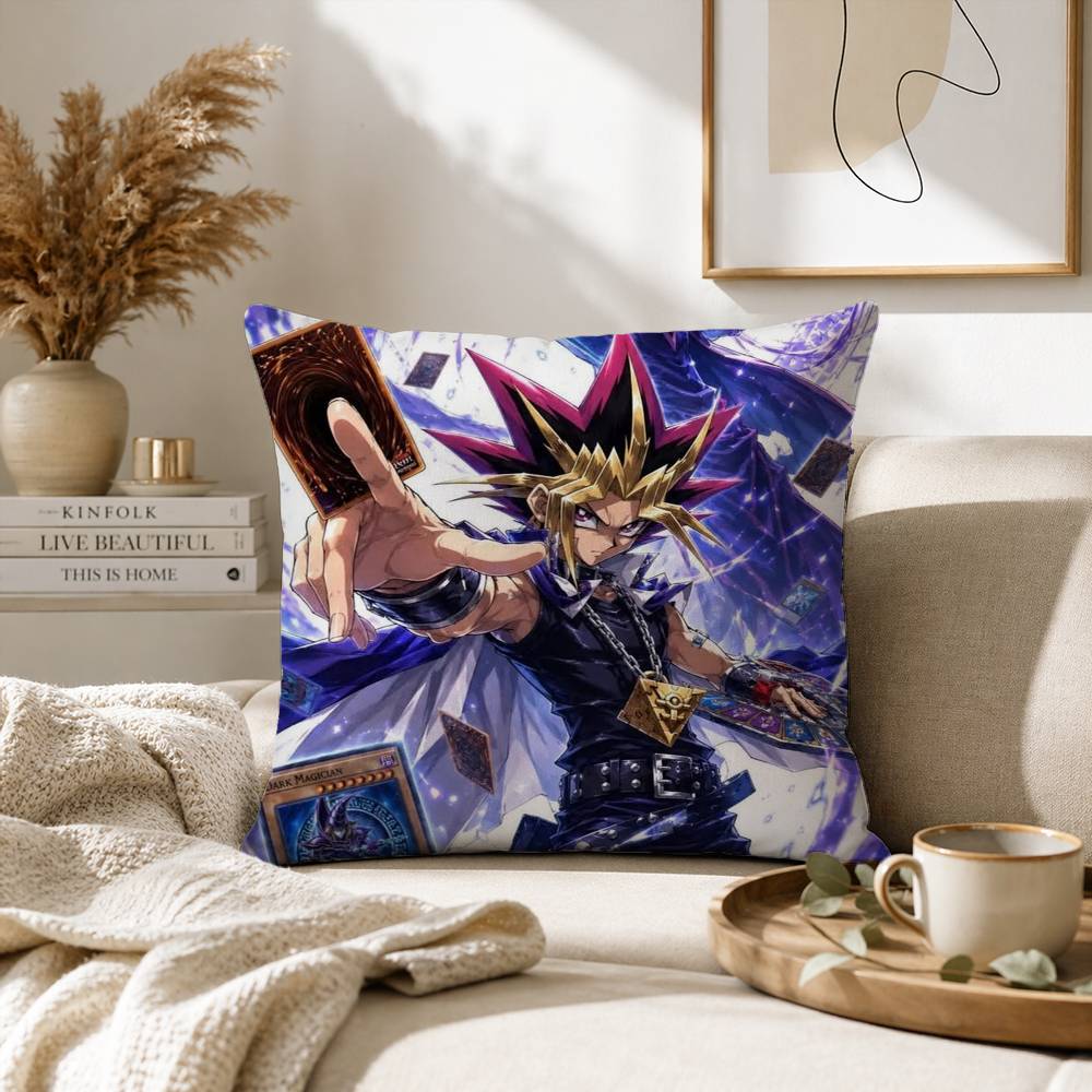 Dark Magician Blue Eyes White Dragon YUGIOH Pillow Case for Sofa Living Room Home office Decor Protective Cover
