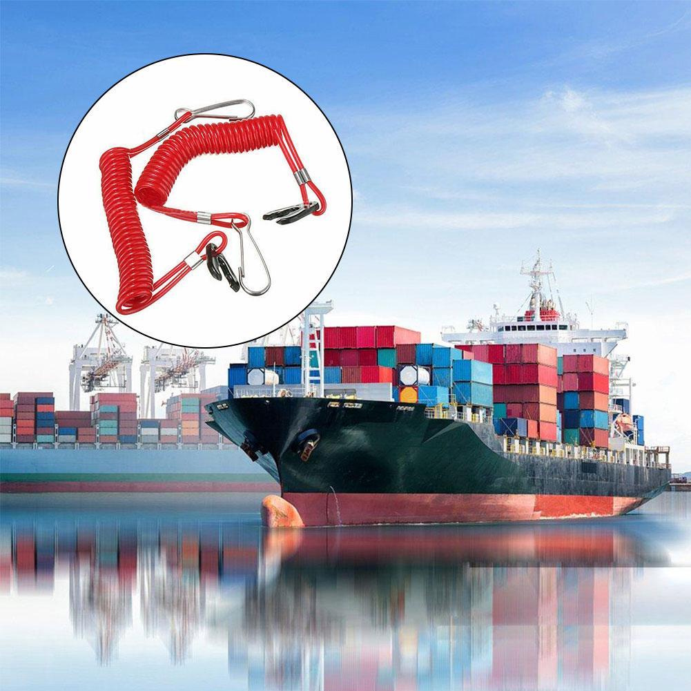 Marine Outboard Engine Boat Motor Kill Stop Switch for YAMAHA Jet Ski 2-425hp Key Rope Lanyard Tether FX140 Safety Motor V7P6