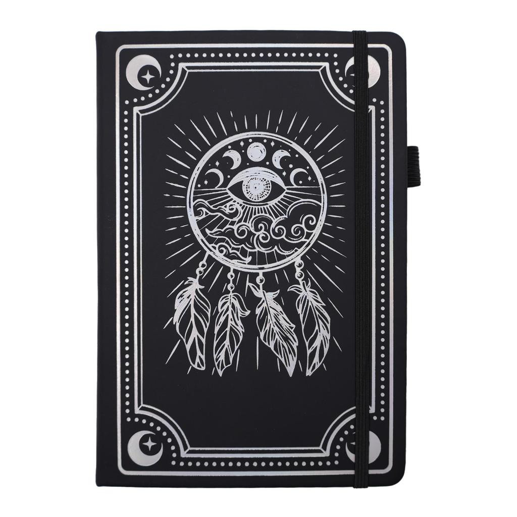 A5 Tarot Style Notebook with Laser Silver Lined Pages