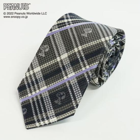 Tie Snoopy Necktie Gray SNOOPY Brand Necktie Present [Peanuts]