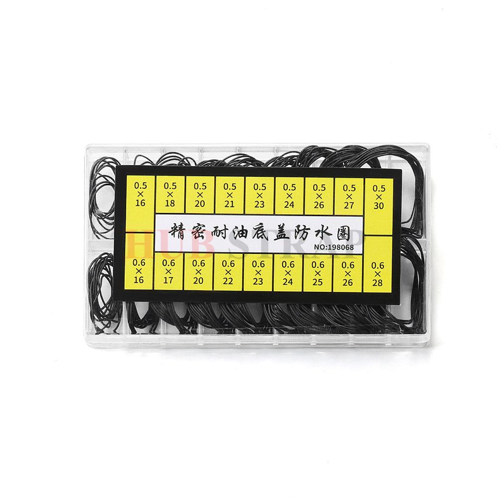 200Pcs Watch Back Case Rubber O-Ring for Watchmaker Waterproof Gasket oil Repair Tools Thickness 0.5Mm/0.6Mm O-Ring Seal Gasket
